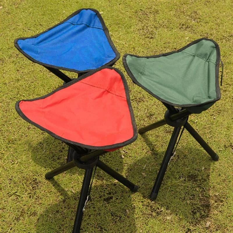 Tabouret triangulaire pliant d'extérieur, chaises de pêche, petits bancs, piste pliante, ménage et 0