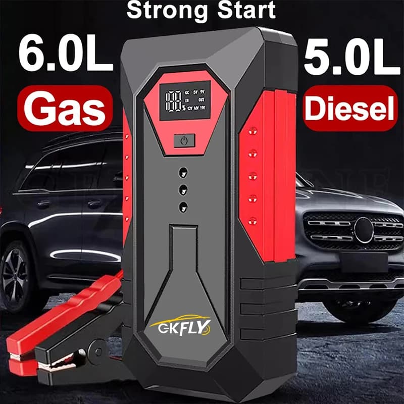 GKFLY démarreur de saut de voiture batterie externe Portable 3000A Booster de batterie de voiture 12