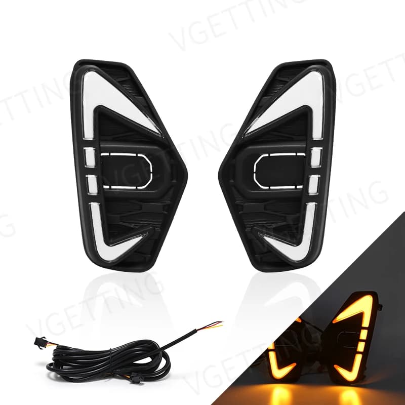 Feu antibrouillard Led DRL pour conduite diurne, adapté à Nissan Navara NP300 Frontier 2020 2021, cl