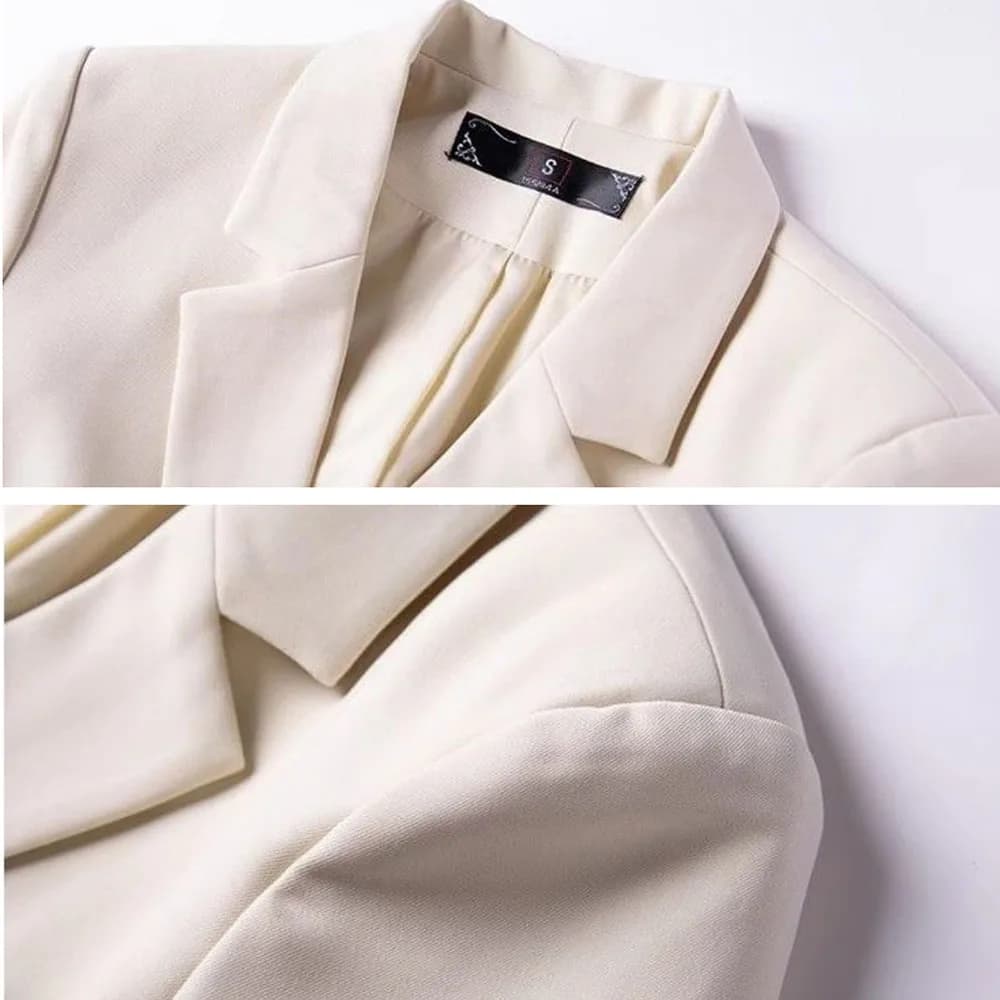 Petit blazer slim tempérament pour femme, veste courte décontractée, manteau imbibé de café, vêtemen