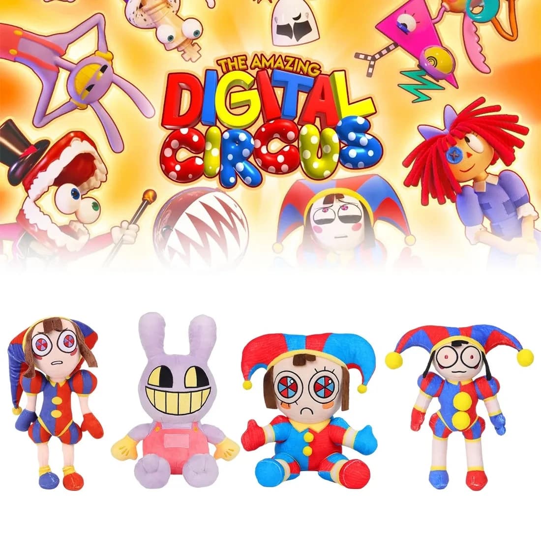 Nouvelle Peluche The Amazing Digital Circus, Clown Ragatha, Poupée de dessin animé Jax, Peluche Joke