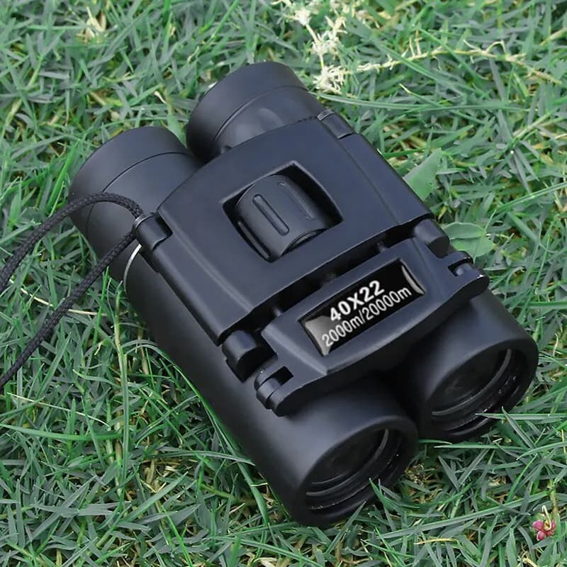Jumelles puissantes 40x22 HD, Mini télescope pliant longue portée de 2000M, optique BAK4 FMC pour le