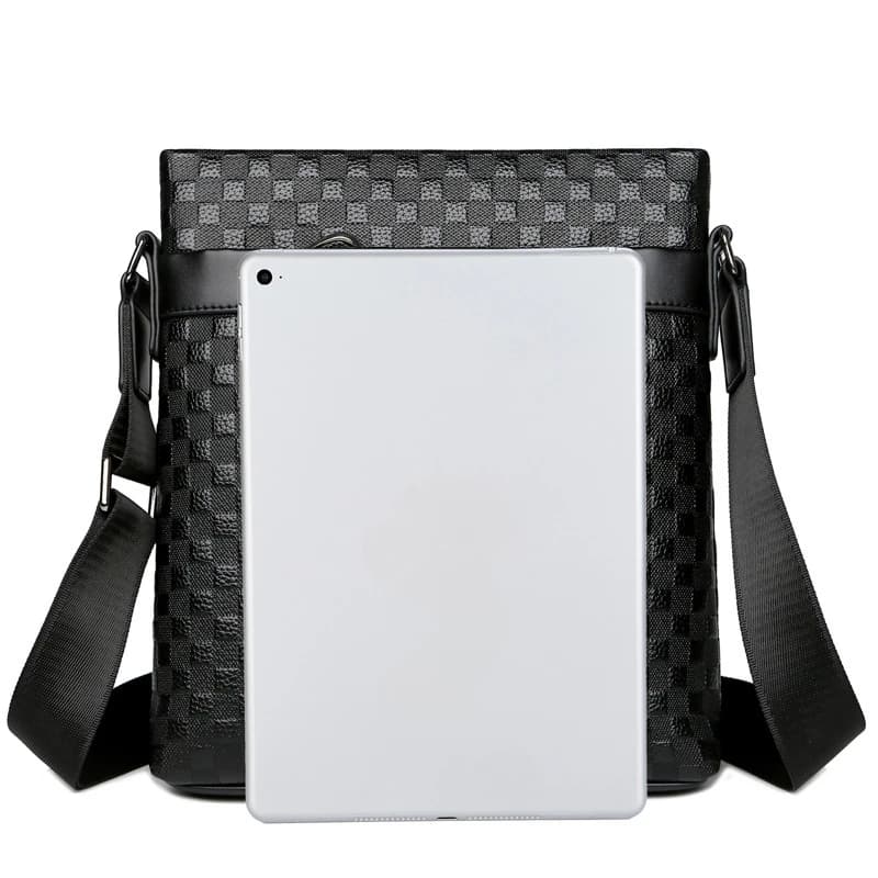 Sac à bandoulière simple en cuir de vache véritable pour hommes, nouveau Style 2025, sac d'affaires 