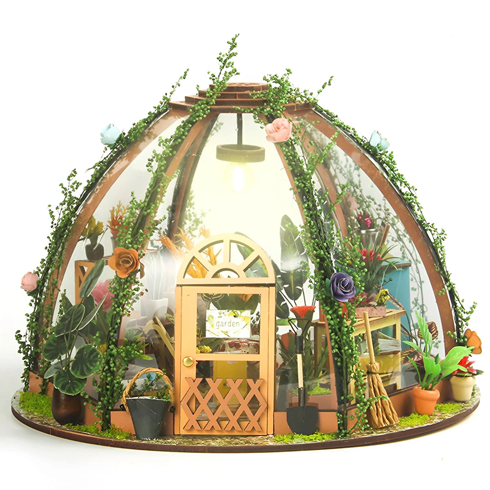 Maison de beurre l'inventaire avec meubles en bois, kit de jardin bricolage, salle exécutif, constru