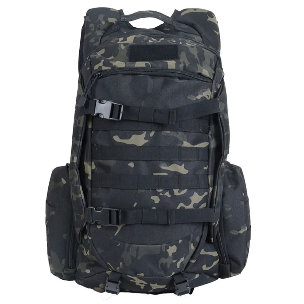 Sac à dos de randonnée et de camping extérieur 45L grande capacité, sac à dos tactique camouflage pl