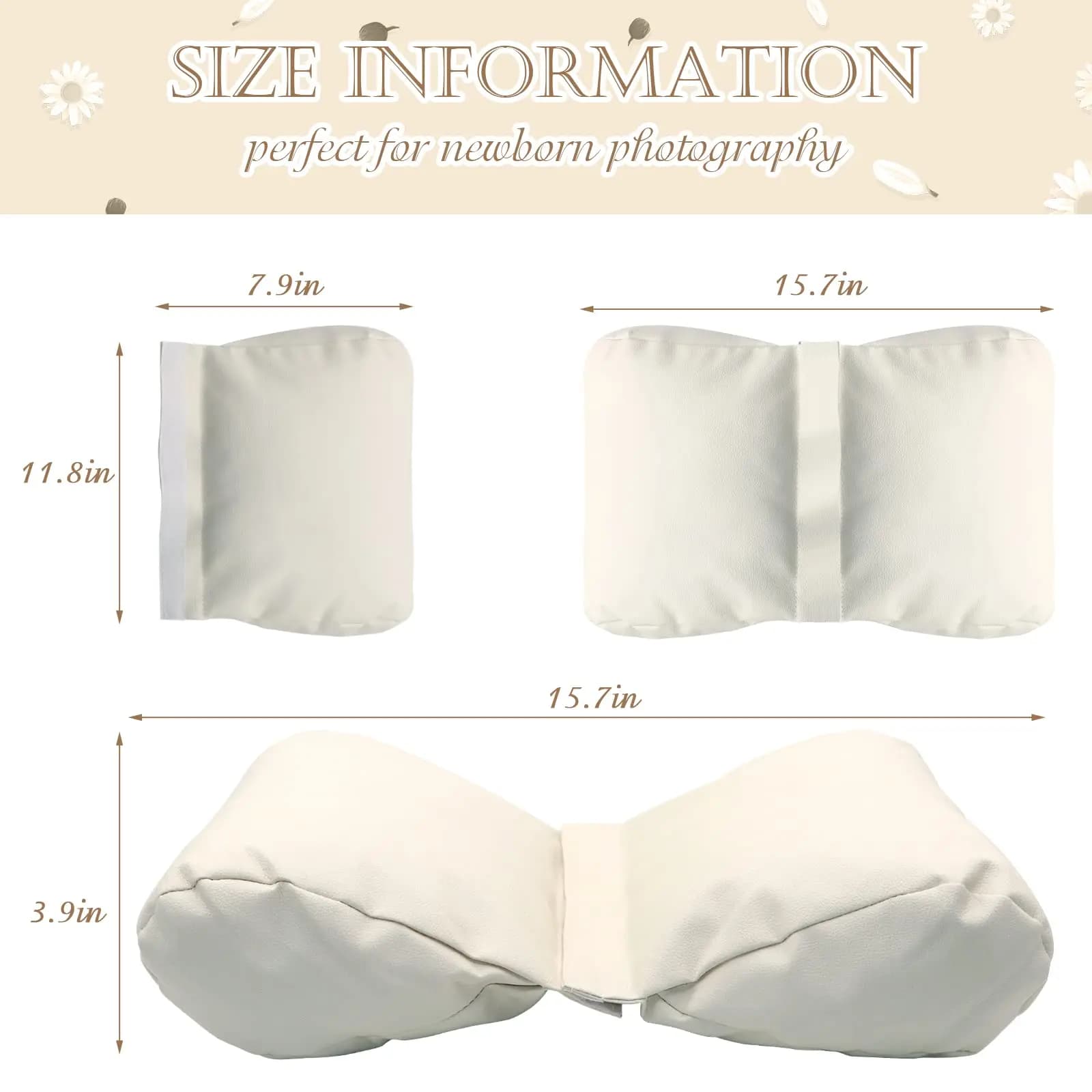 Accessoires de photographie pour nouveau-nés, coussin auxiliaire en forme de papillon, oreiller pour