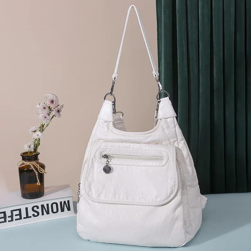 Sacs multifonctions sacs à main de haute qualité Bookbag sacs d'école en cuir souple pour adolescent