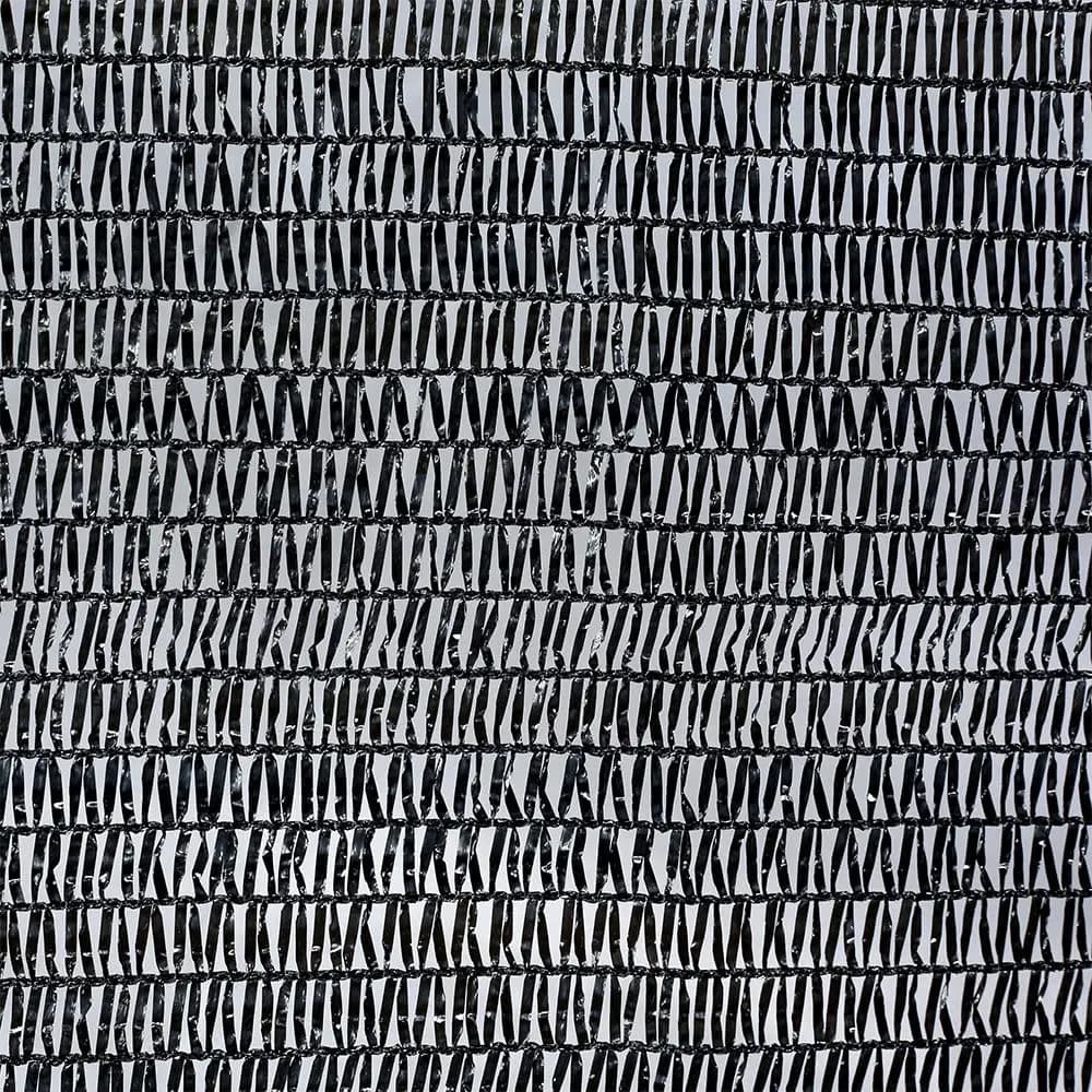 Grille d'ombrage noire à effet de serre avec œillets, crème solaire 70%, 12 pi x 16 pi