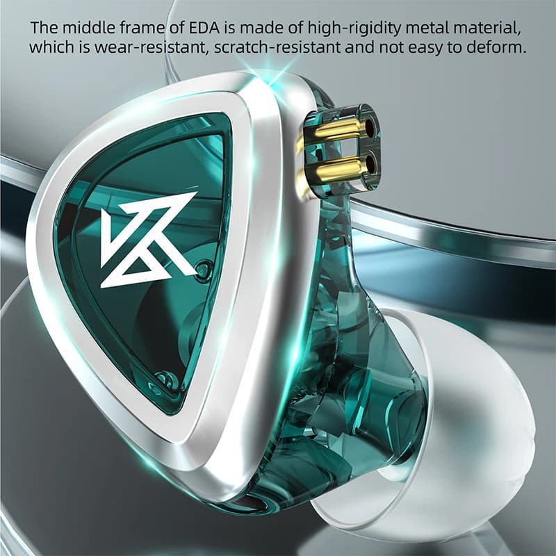 KZ EDA écouteurs basses/équilibrés/hi-res écouteurs intra-auriculaires 3 paires casque HIFI moniteur