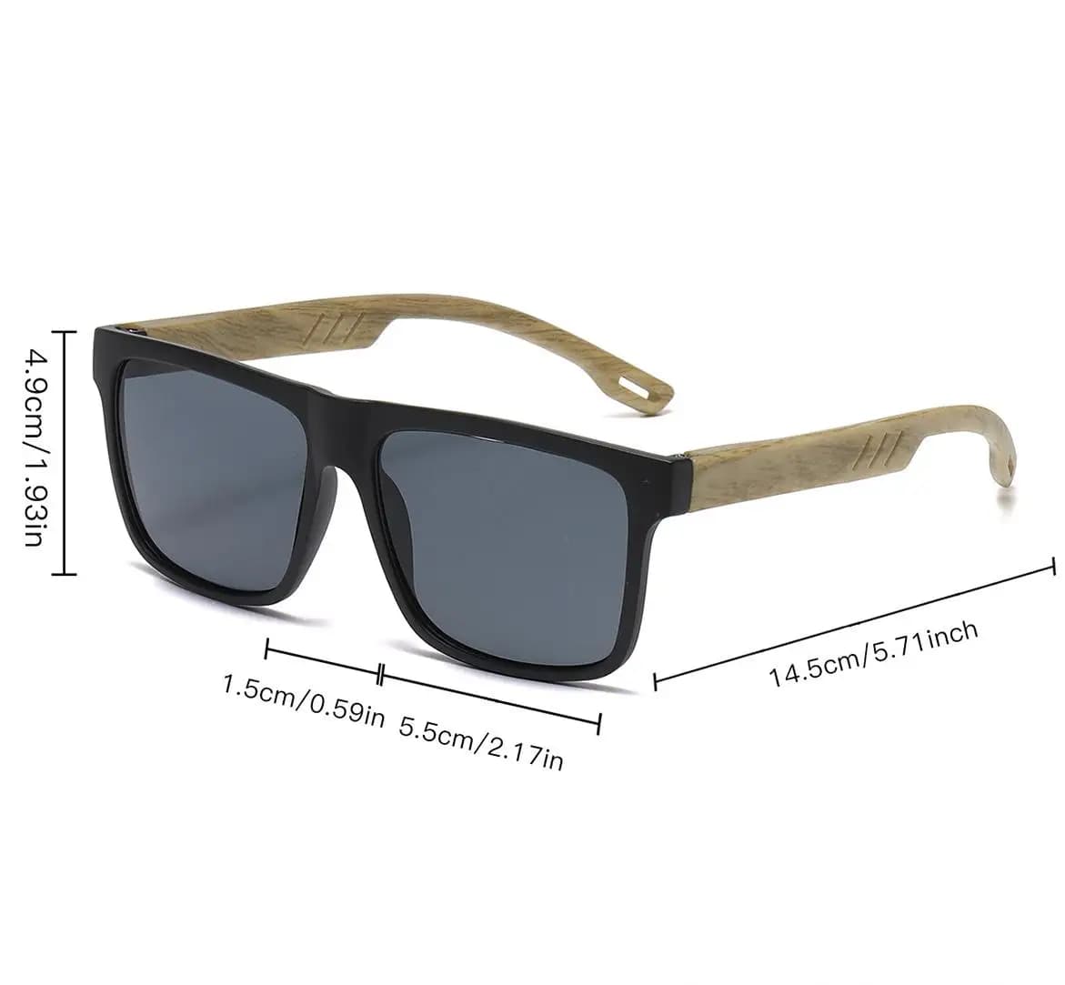 Lunettes de soleil rétro en noyer, ultralégères, carrées, polarisées, exquises, à la mode, pour homm