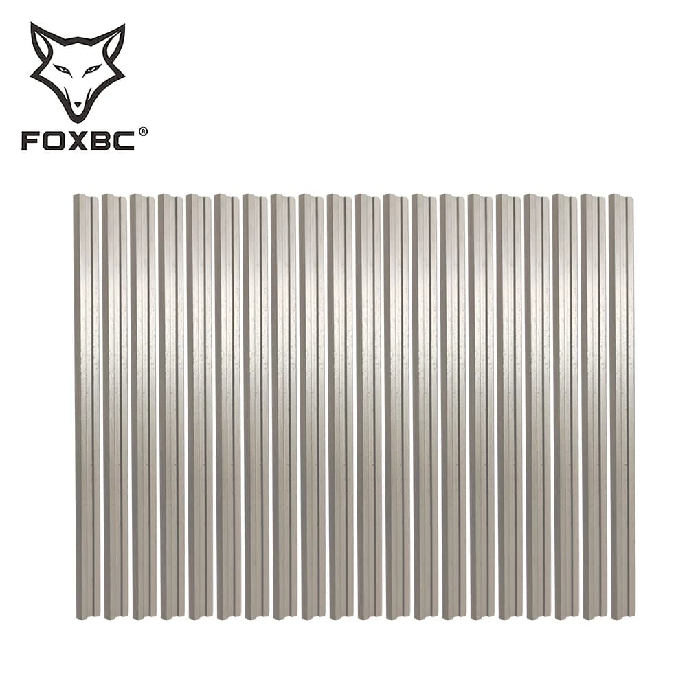 FOXBC 20 pièces 82mm lames de raboteuse électrique couteaux de raboteuse à bois réversibles pièces d