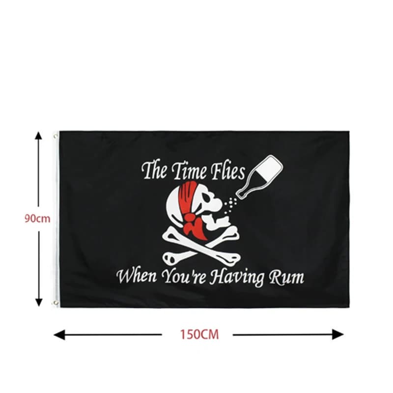Nouveau une pièce 90*150CM Polyester Pirate singe D. Luffy crâne drapeau une pièce chapeau de paille