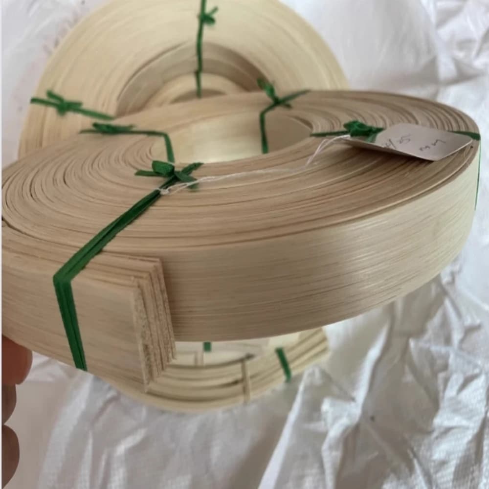 Noyau de rotin plat en roseau indonésien naturel, panier de réparation de chaise, tissage de polymèr