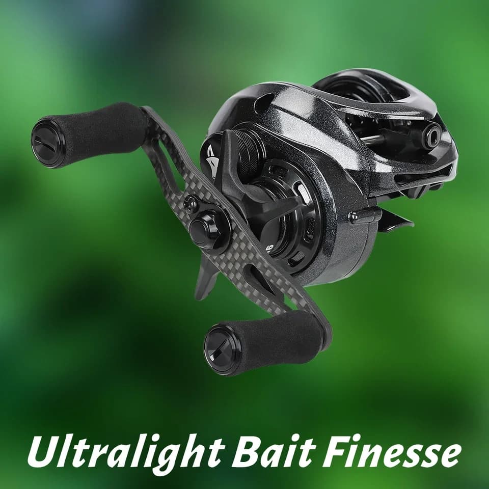 TSURINOYA-Moulinet de pêche Baitcasting ultraléger SPIRIT FOX 50, engrenage en laiton 7.3:1, polyval
