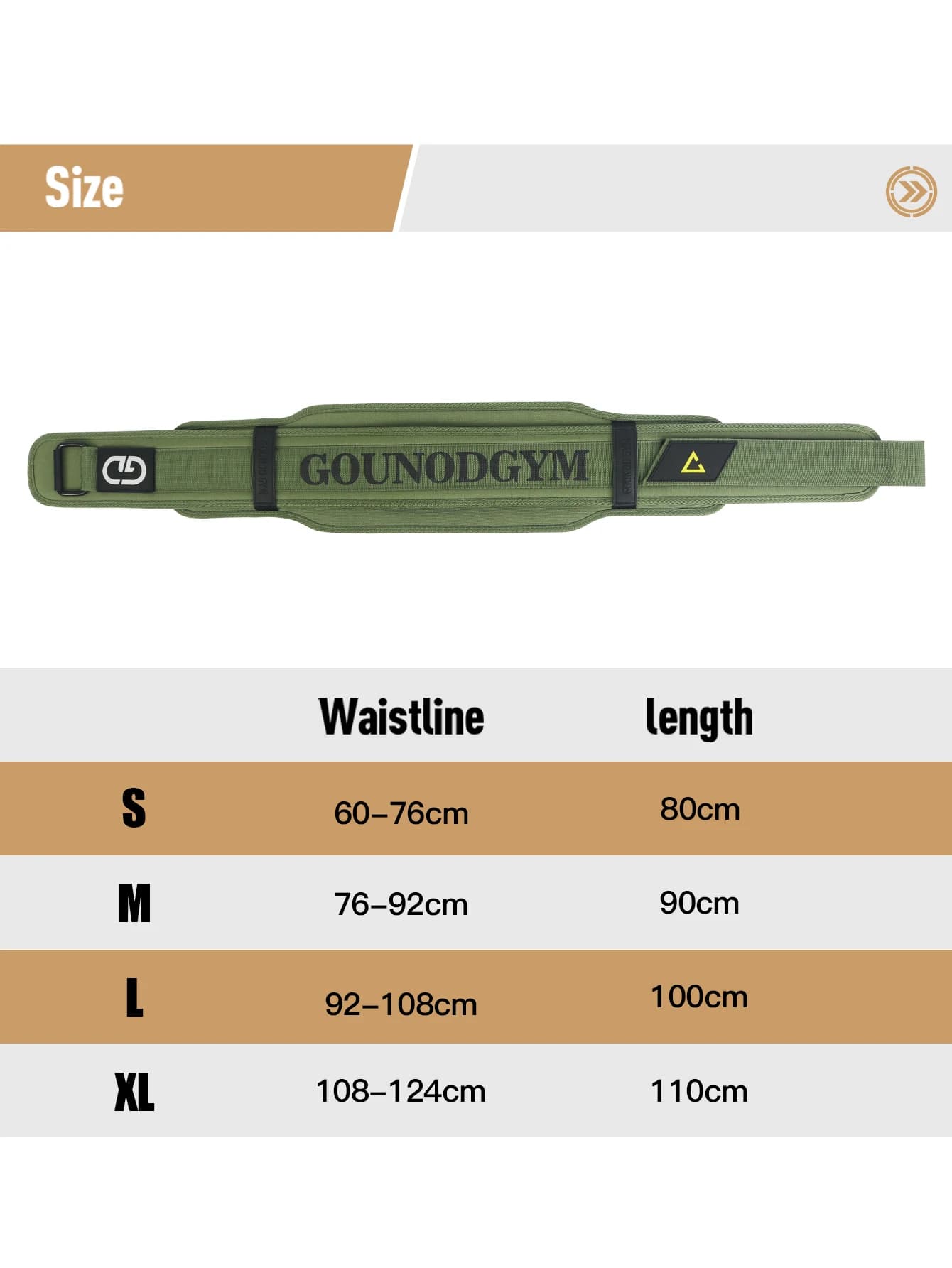 Ceinture de fitness GOUNOD en EVA pour soulevé de terre, squat, musculation, entraînement intensif, 
