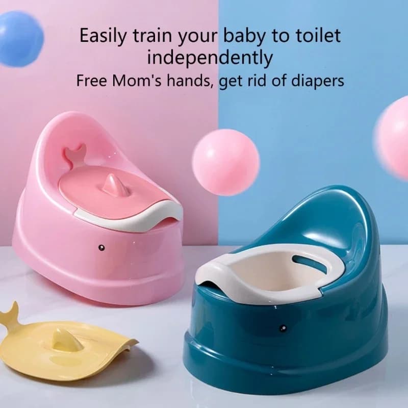 Pot Antidérapant de Forme Ovale pour Bébé, Toilette d'Entraînement Portable pour Voyage, Stable et S