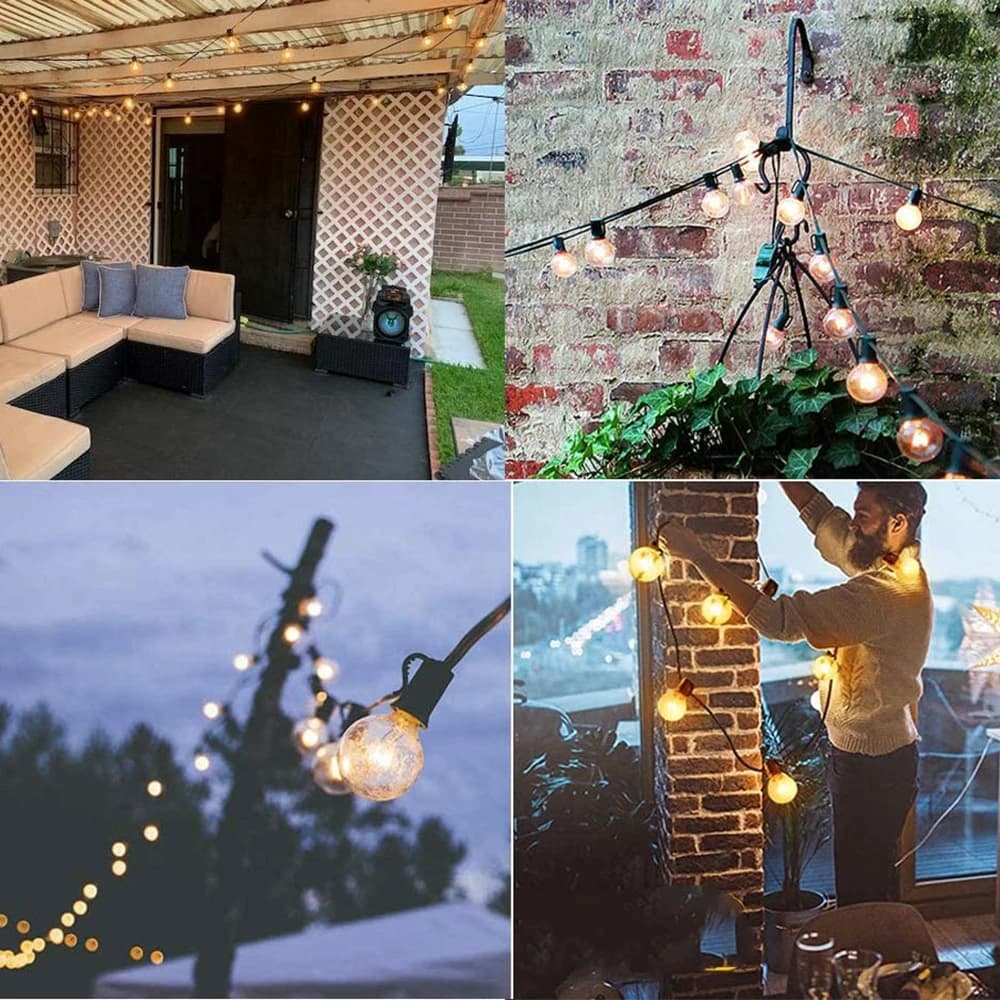 6/25 pièces E12 LED ampoule extérieure G40 pour LED chaîne lumières chaîne Globe chaîne