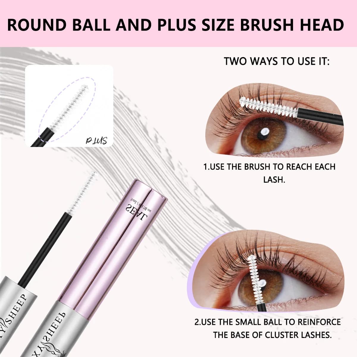 Colle à cils 2-en-1 pour extensions de cils DIY : Adhésion et scellage longue durée, tenue forte, ré