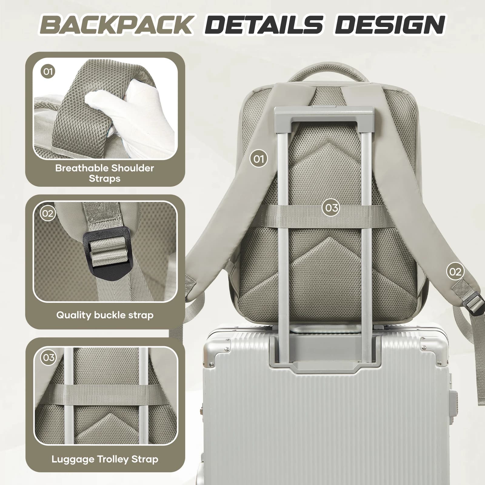 Sac à dos de compression sous vide, sac à dos Ryanair 40x30x20 pour avion, sac à main Wizzair, sacoc