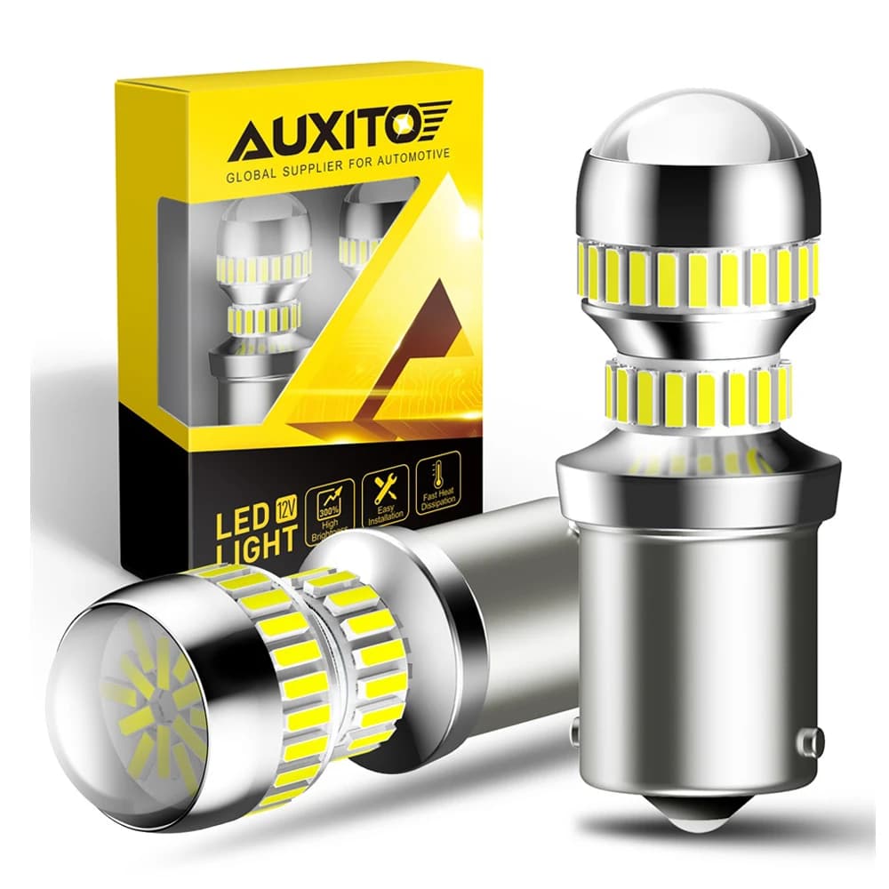 AUXITO 2 pièces P21W LED blanc Canbus sans erreur 1156 BA15S LED feu de recul DRL pour Skoda Octavia