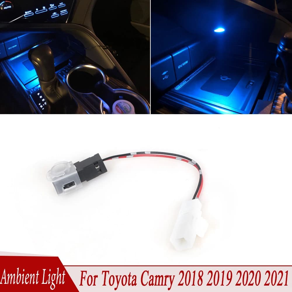 Lumière LED intérieure de voiture pour Toyota Camry, gobelet à eau, boîte de rangement, escales de s