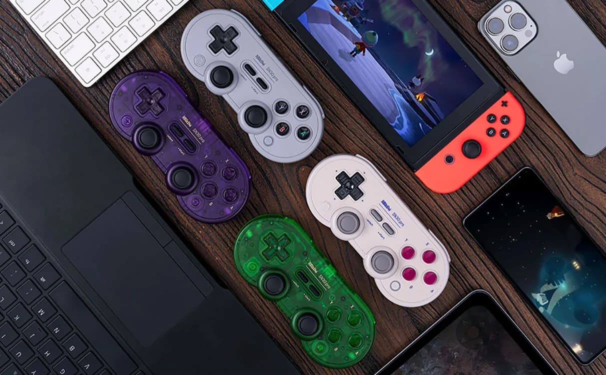 Manette de jeu Bluetooth 8Bitdo SN30 Pro pour nintendo Switch 2, contrôleur de jeu sans fil, Joystic