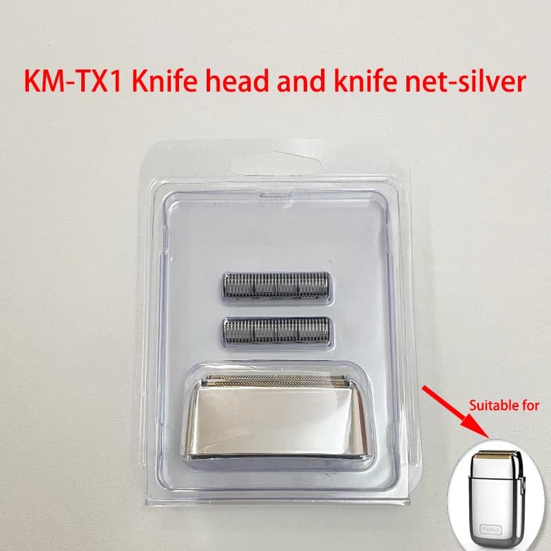 Kemei lames de rechange originales pour KM-TX1/2024/3209/3382 tête de couteau de rasoir et filet de 