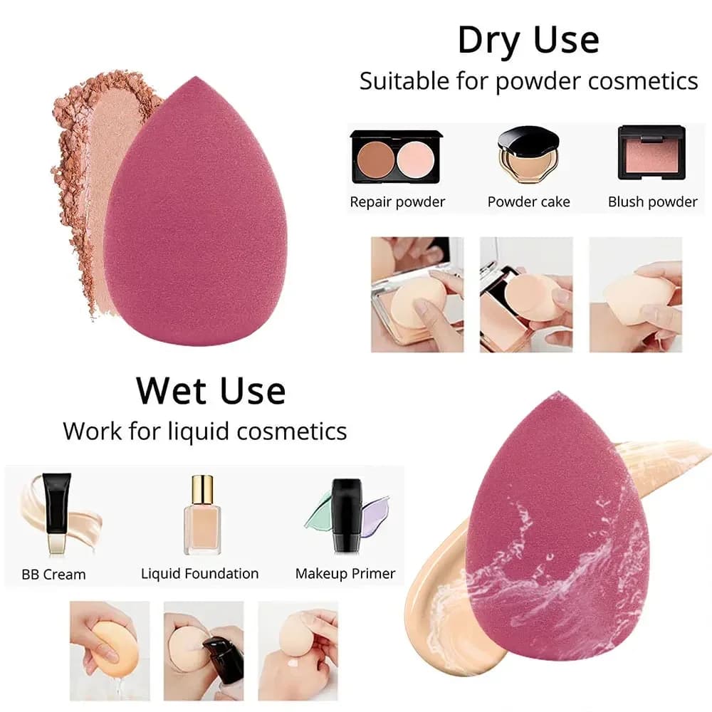 Éponge de maquillage pour femmes, mélangeur cosmétique, œuf de beauté, fond de teint, bouffante de p
