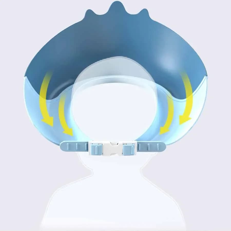 Bonnet de douche imperméable pour enfants, doux et réglable, protection de sécurité pour enfants, bo