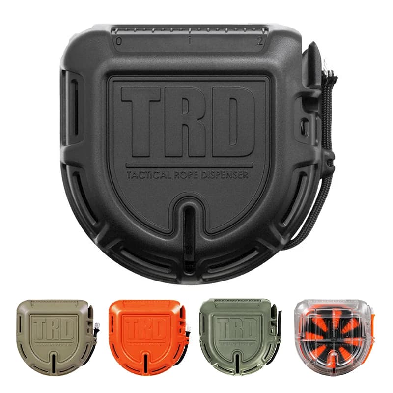 Distributeur de corde tactique pour l'extérieur, fil Trd, outil de coupe rapide, boîte de rangement 