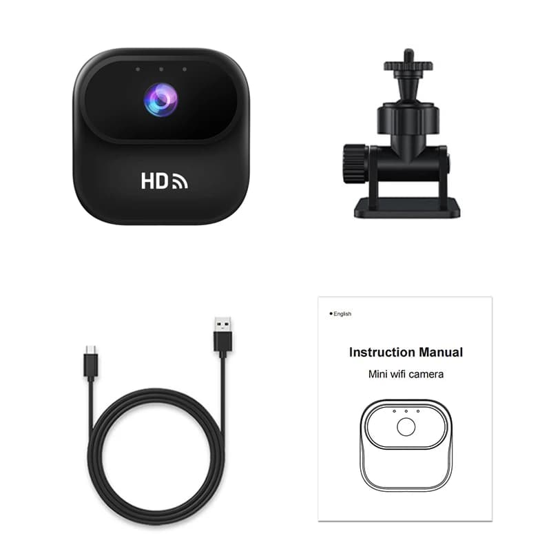 Caméra de sécurité intelligente WiFi Ourlife HD Mini, caméra de surveillance domestique, caméscope a