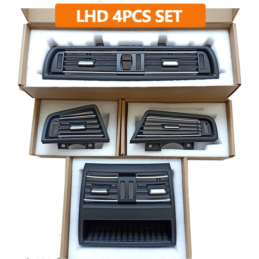 LHD RHD avant gauche droite arrière climatiseur chromé Grille de ventilation couverture pour BMW sér