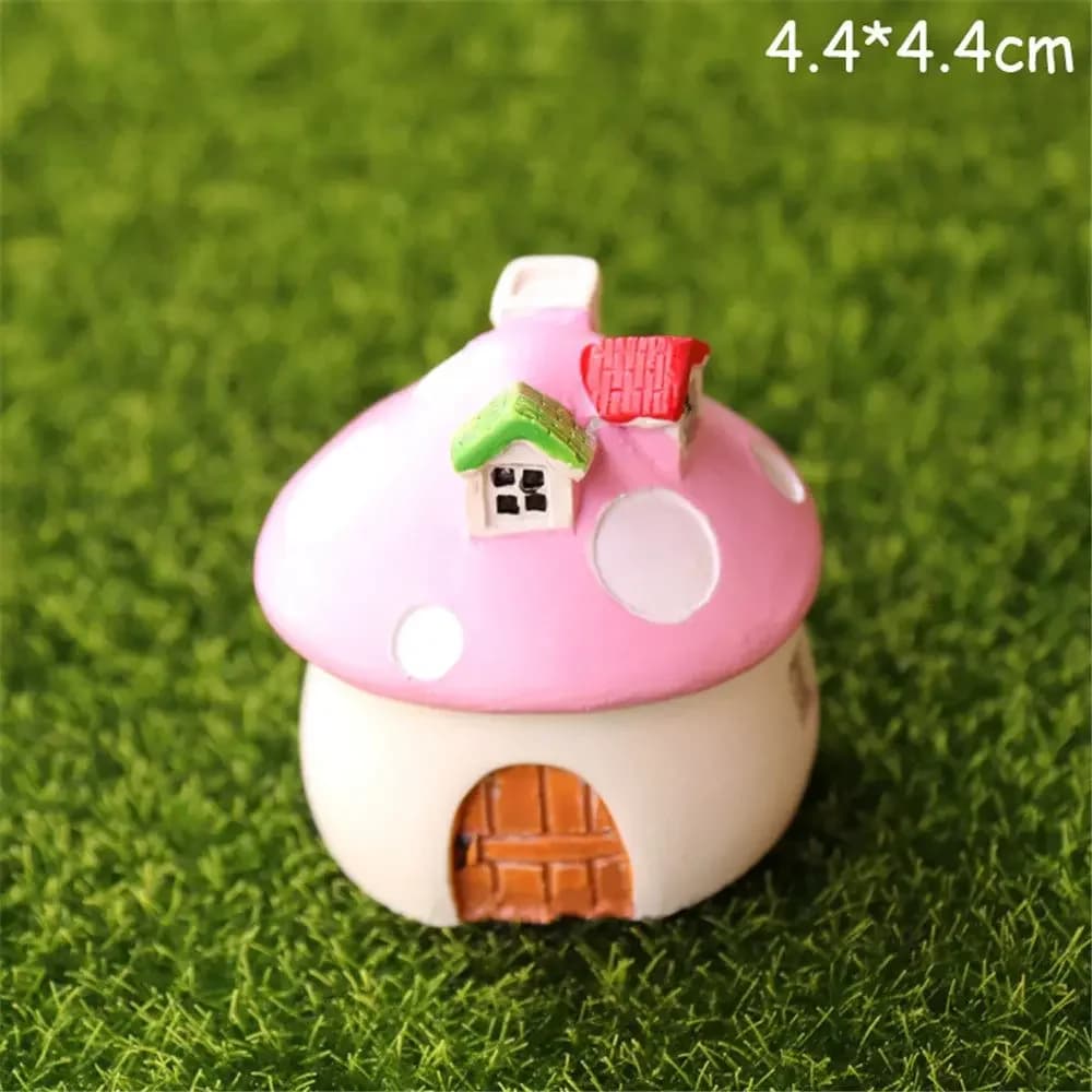 Mini maison de champignons Miniature en résine, Micro paysage, Terrarium féerique, accessoires de ja