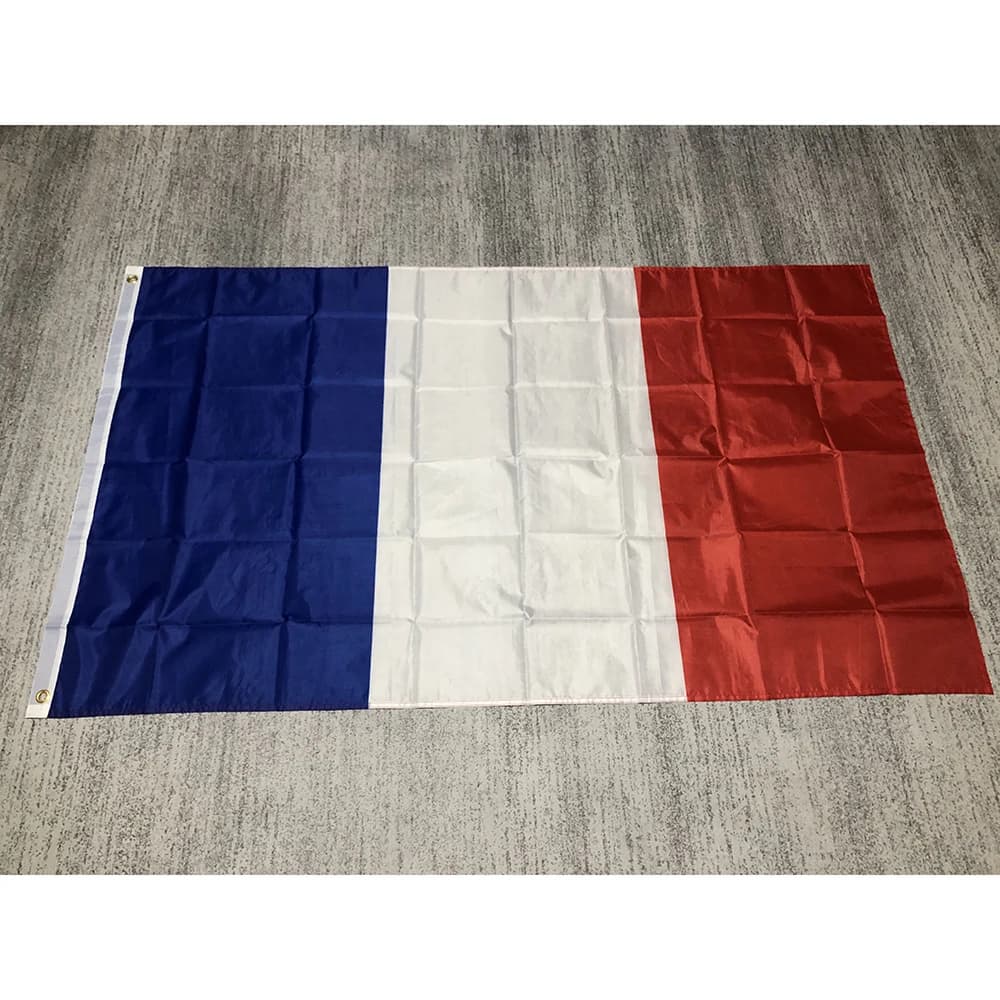 Drapeau de France 90x150cm 3x5 pieds, bannière suspendue en polyester de haute qualité, drapeau Nati