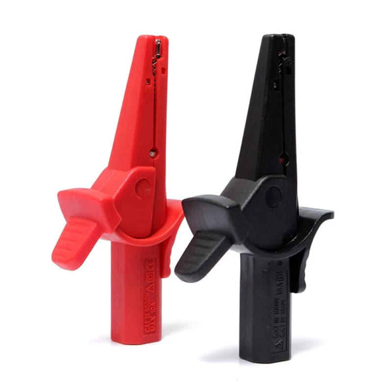 Multimètre à sonde Crocodile 1000V/10A, fiche banane 4Mm, grand Clip