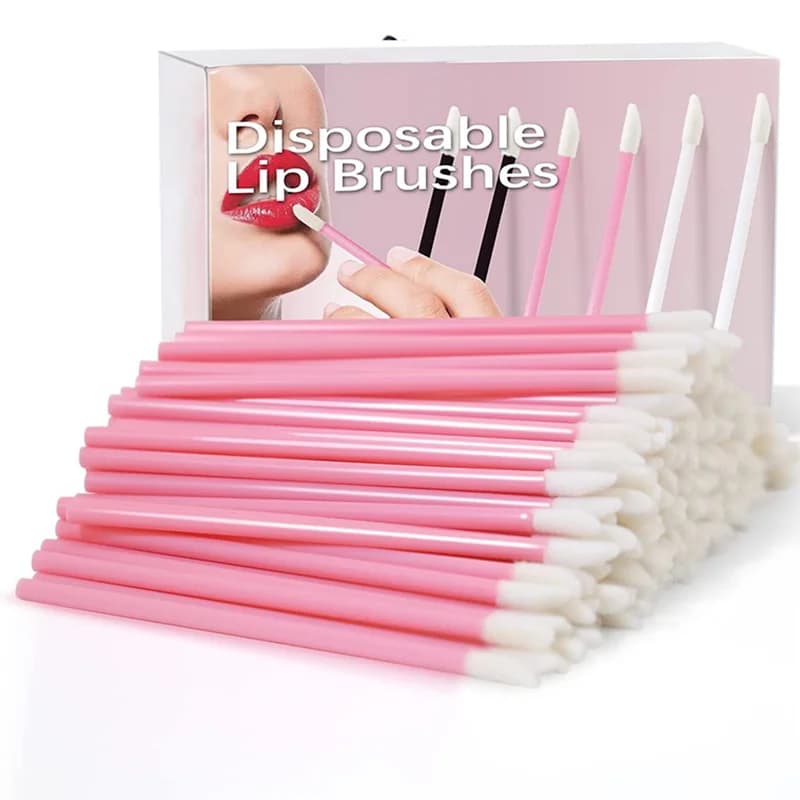 wholesale 50/100 pièces brosse à cils jetable applicateur de Mascara baguette yeux lèvres cosmétique