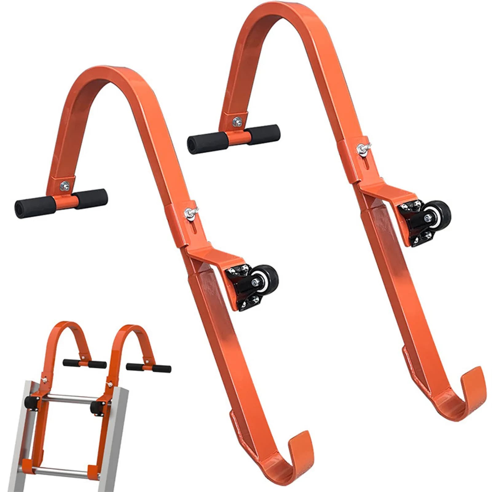 Crochet de toit pour échelle en acier allié, stabilisateur multifonctionnel pour échelle extensible,