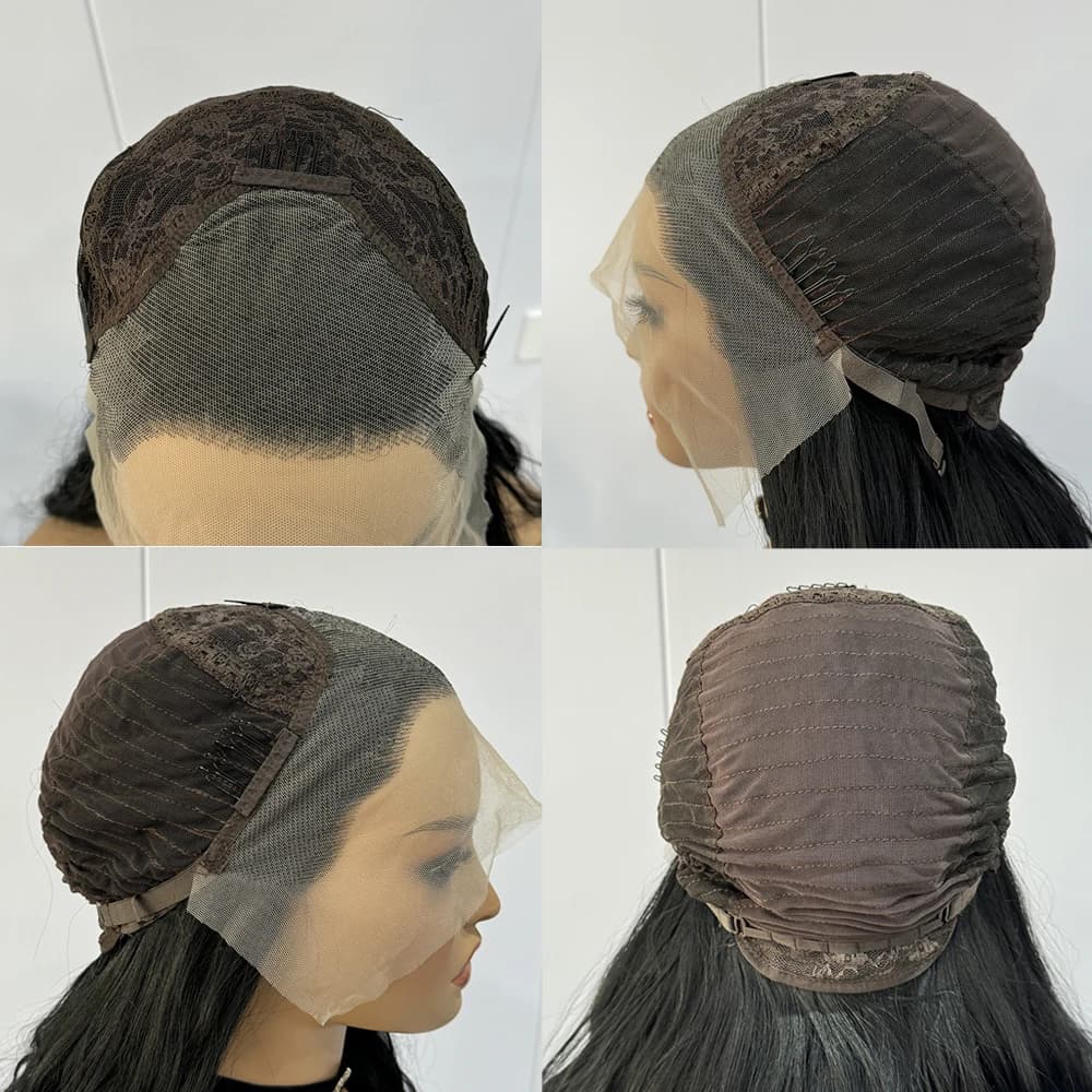 Perruque Lace Front Wig synthétique ondulée rouge cuivre, perruque longue en cuivre pour femmes, per