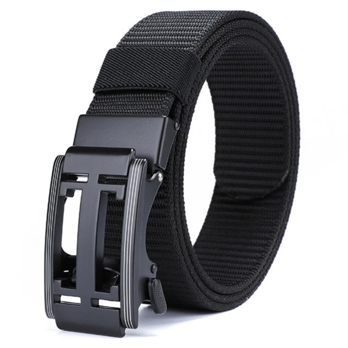 Ceinture tactique unisexe 4 mm d'épaisseur 3,5 cm de large ceinture en toile décontractée ceinture à