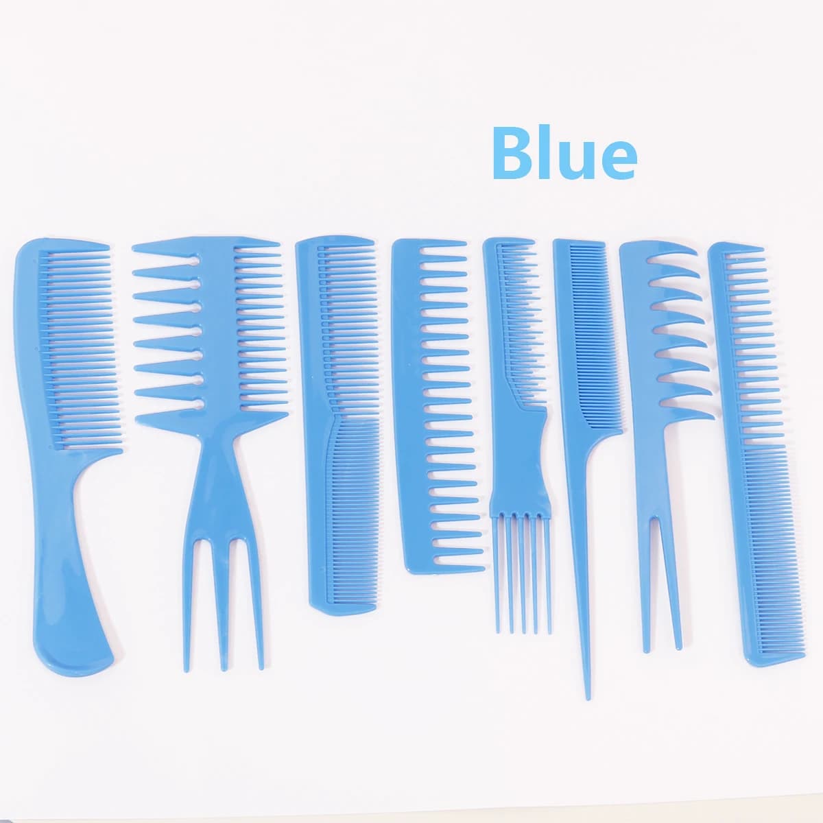 Peigne à cheveux antistatique, 8 pièces, peigne queue de cheval, peigne de maquillage, accessoires d