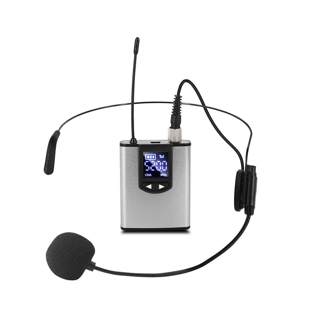 Microphone Lavalier sans fil UHF, avec transmetteur Bodypack, pour conférence instructionnelle, entr