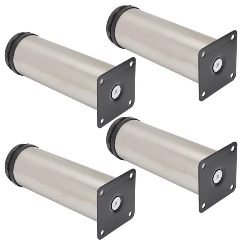 Pieds de canapé en acier inoxydable, 4 pièces, accessoires de remplacement de meubles, rentables dan
