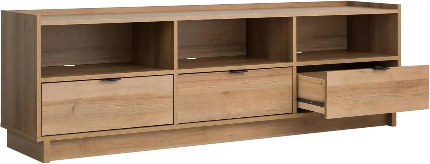 Meuble TV Simply Modern, armoire de rangement en chêne avec étagères, armoire de rangement pour salo