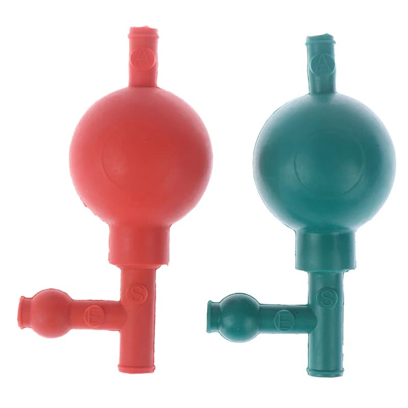 Ampoule d'aspiration en caoutchouc de laboratoire, remplissage de pipette quantitatif à pression sûr