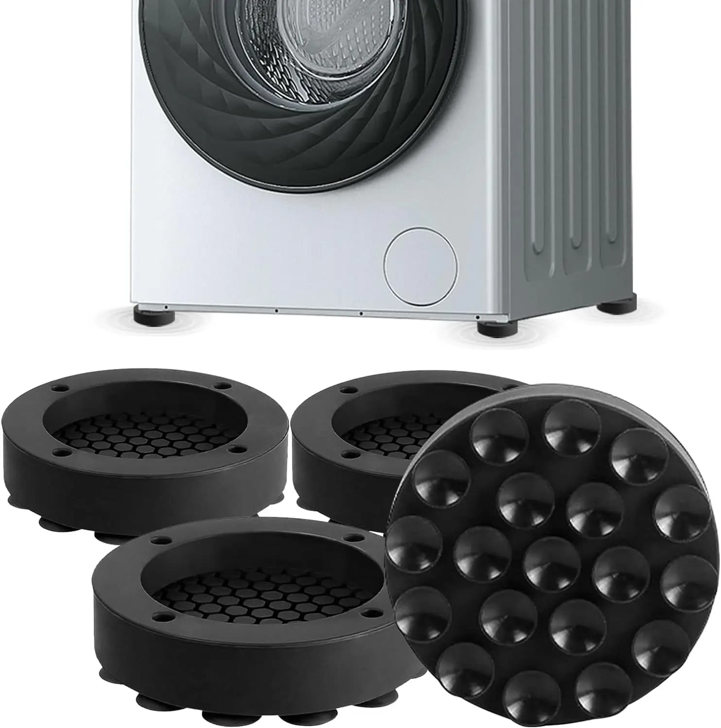 Coussinets de pieds Anti-Vibration, tapis en caoutchouc, antidérapant, silencieux, universel, Suppor