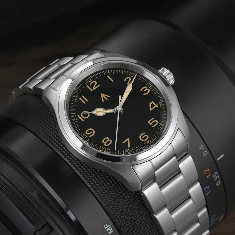 Militado ML08 montre militaire VH31 mouvement à Quartz Double cristal saphir C3 BGW9 lumineux 10Bar 