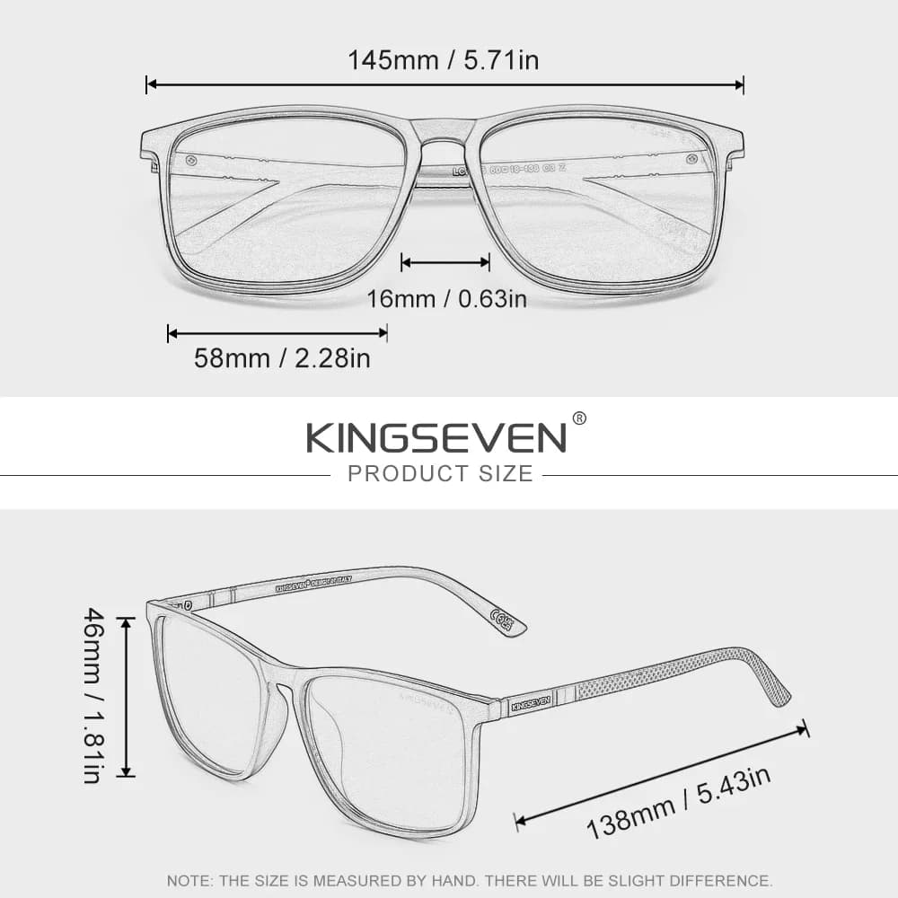 KINGSEVEN mode polarisé hommes femmes lunettes de soleil UV400 protéger Casaul Rectangle lunettes de