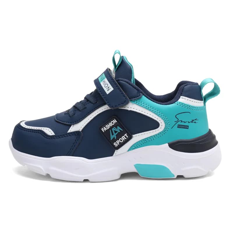 Chaussures d'automne et d'hiver pour enfants, chaussures de sport pour garçons, surface en cuir, res