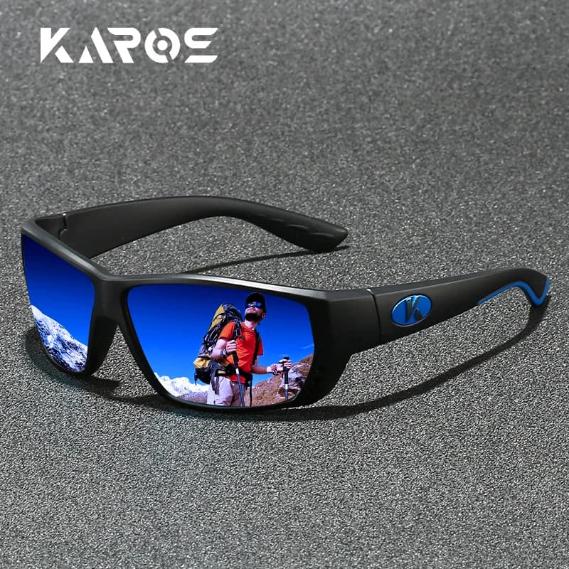 Lunettes de soleil polarisées de sport avec protection UV400 pour le cyclisme, la course à pied et l
