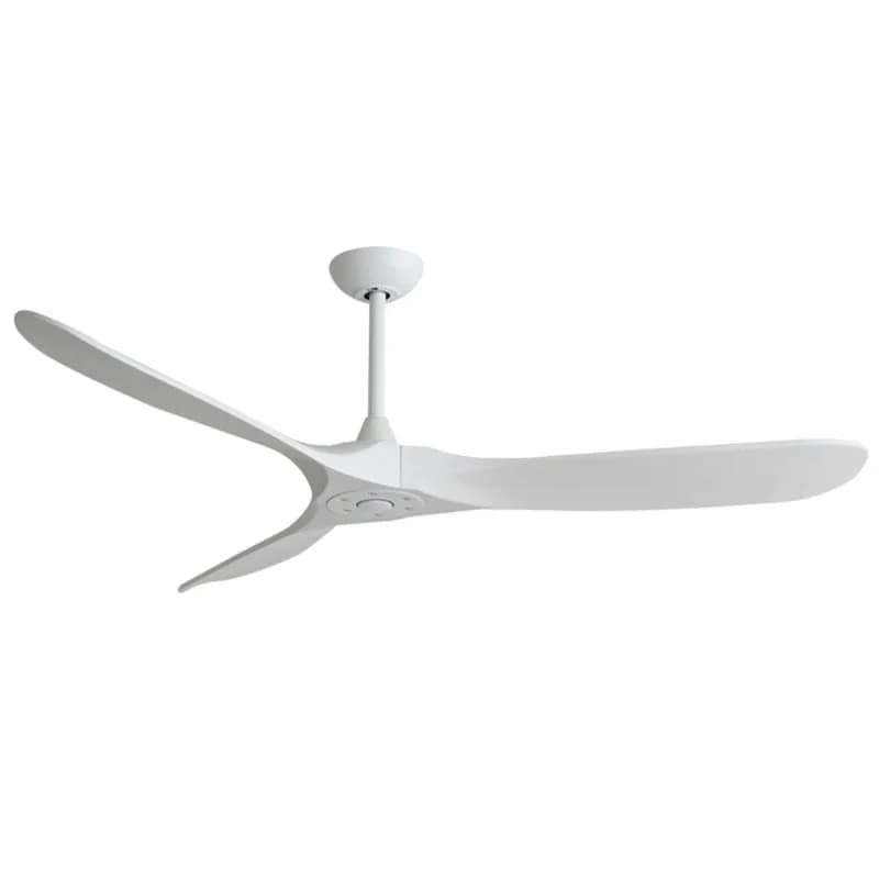 Ventilateur de plafond en bois de grande taille avec télécommande, lumières LED, moteur à courant co